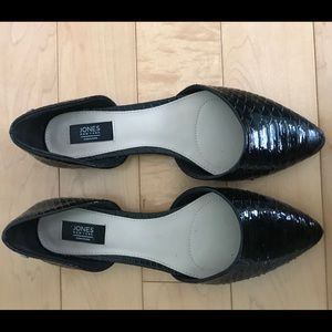 JNY Patent black flats